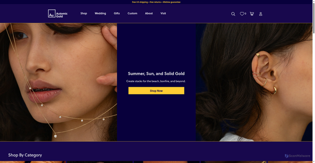 Security scan screenshot of https://automicgold.mom/