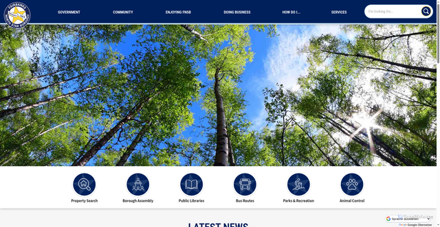 Security scan screenshot of https://fnsb.gov/