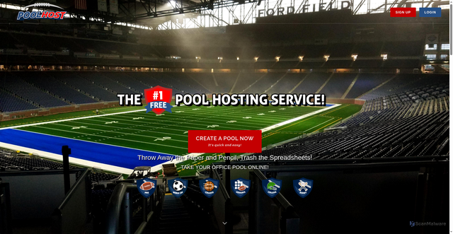 Security scan screenshot of https://poolhost.com
