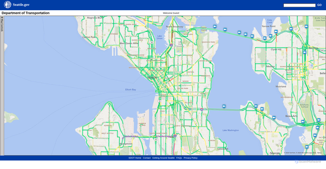 Security scan screenshot of https://web.seattle.gov/travelers/