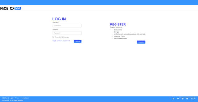Security scan screenshot of https://community.niceincontact.com