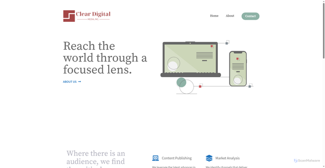 Security scan screenshot of https://www.cleardigitalmedia.com
