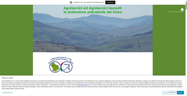 Security scan screenshot of https://agrotecnicipotenzamatera.wordpress.com/