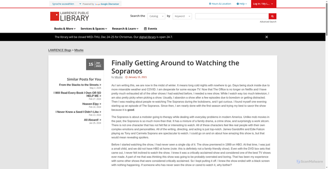 Security scan screenshot of https://lplks.org/blogs/post/finally-getting-around-to-watching-the-sopranos/