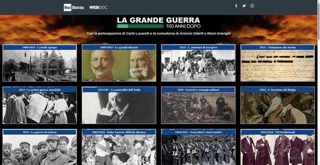 Security scan screenshot of https://grandeguerra.rai.it