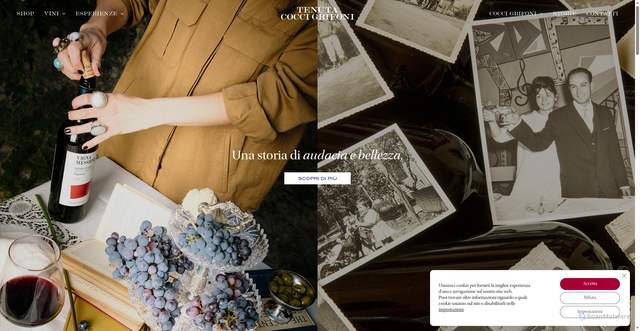 Security scan screenshot of https://tenutacoccigrifoni.it