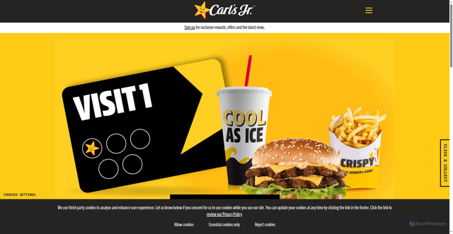 Security scan screenshot of https://carlsjr.co.uk/
