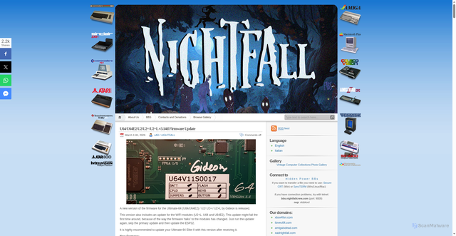 Security scan screenshot of https://nightfallcrew.com