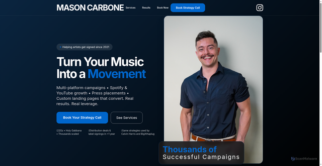 Security scan screenshot of https://carbonixconsulting.com/