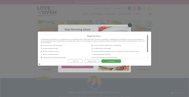 Security scan screenshot of https://www.lovefromtheoven.com