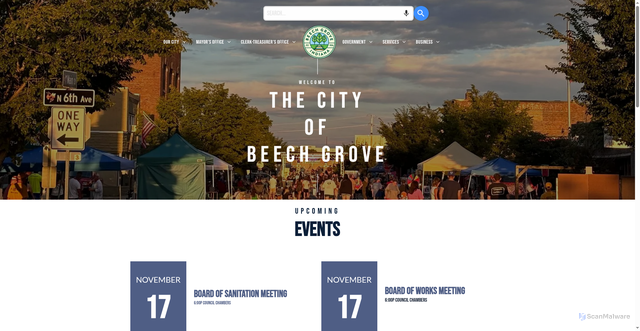 Security scan screenshot of https://www.beechgrove.com/