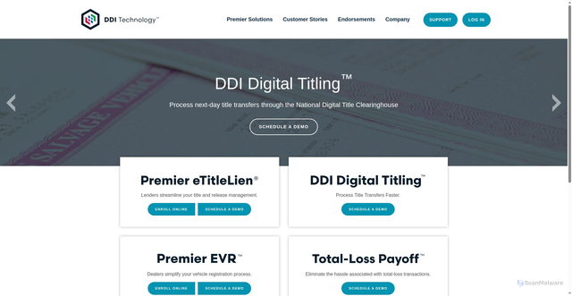 Security scan screenshot of https://www.dditechnology.com