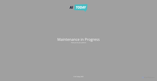 Security scan screenshot of https://aitoday.com/