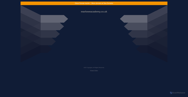 Security scan screenshot of http://www.marloweacademy.co.uk/