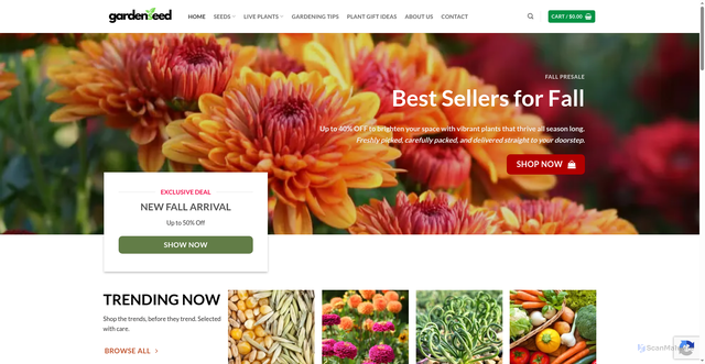 Security scan screenshot of https://bestgardenseed.com