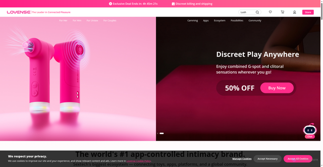 Security scan screenshot of https://www.lovense.com
