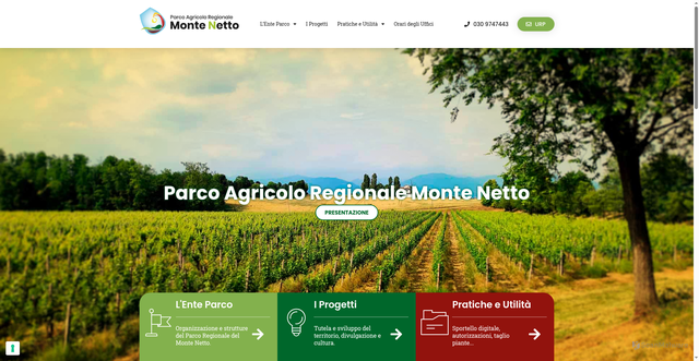 Security scan screenshot of https://www.parcomontenetto.it/