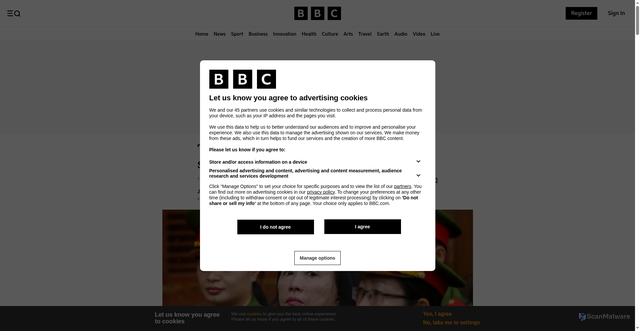 Security scan screenshot of https://www.google.com/url?q=https://www.bbc.com/news/world-asia-68778636