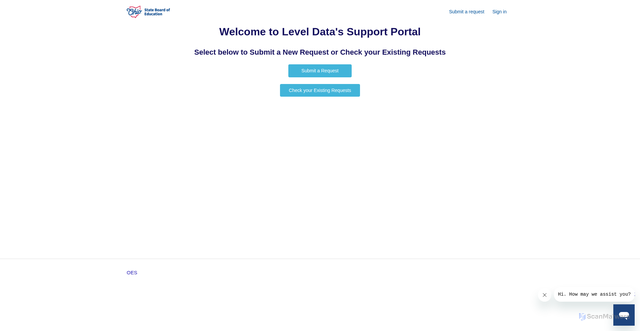 Security scan screenshot of https://ohioes.zendesk.com