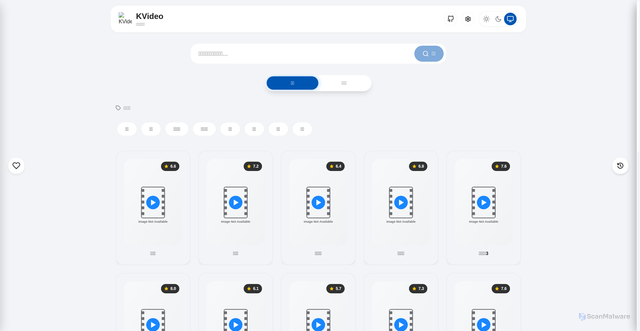 Security scan screenshot of https://kvideo-yon7jajnwp.edgeone.app/