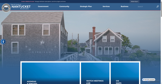 Security scan screenshot of https://nantucket-ma.gov/