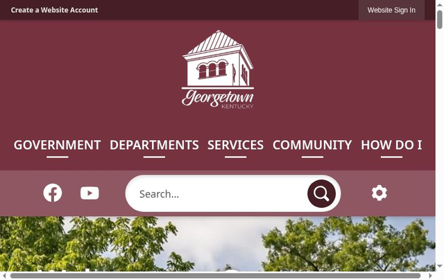 Security scan screenshot of https://www.georgetownky.gov