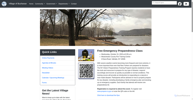 Security scan screenshot of https://buchananny.gov/