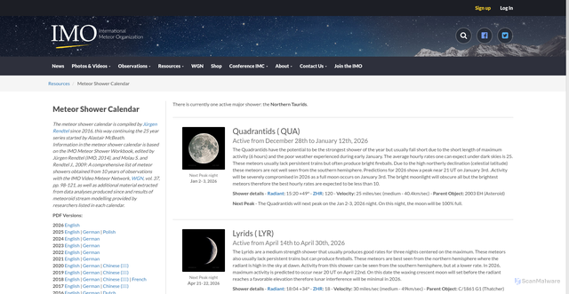 Security scan screenshot of https://www.imo.net/resources/calendar/