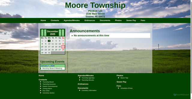Security scan screenshot of https://mooremi.gov/