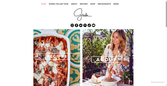 Security scan screenshot of https://www.giadadelaurentiis.com/