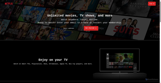Security scan screenshot of netflix-clone-nextjs.vercel.app