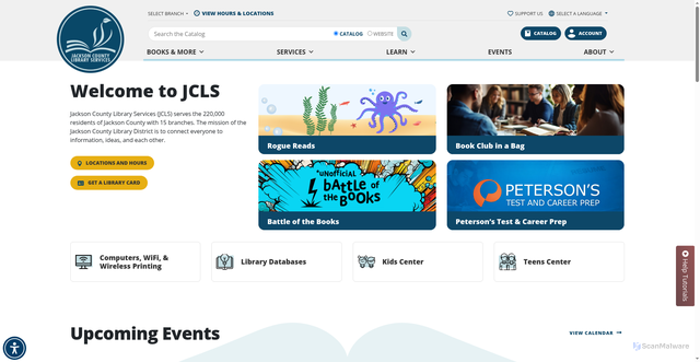 Security scan screenshot of https://jcls.org/