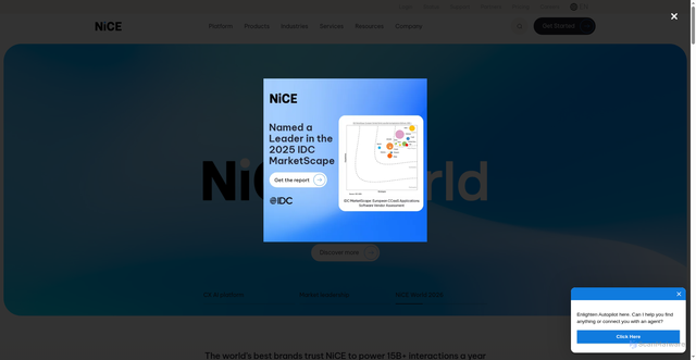 Security scan screenshot of https://nice.com