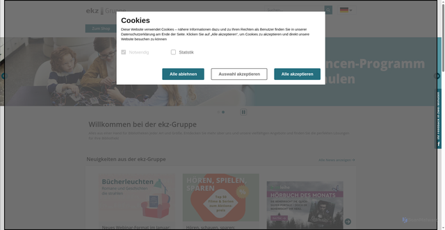 Security scan screenshot of https://ekz.de