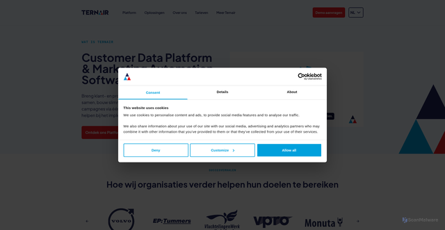 Security scan screenshot of https://ternairsoftware.com