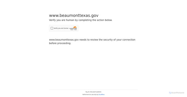 Security scan screenshot of https://www.beaumonttexas.gov/