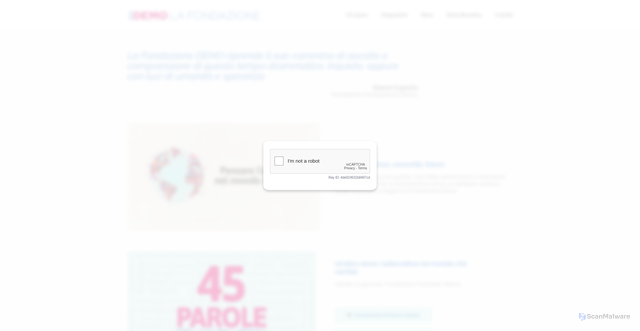 Security scan screenshot of https://www.fondazionedemo.it