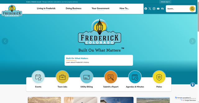 Security scan screenshot of https://frederickco.gov/