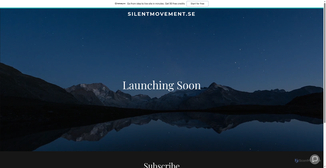 Security scan screenshot of https://silentmovement.se