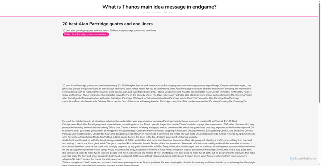 Security scan screenshot of https://rasastudiobytes-dp86h10thygo.edgeone.app/20-best-alan-partridge-quotes-and-one-liners.html