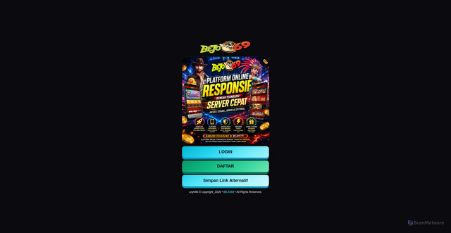 Security scan screenshot of https://ardikapercha-bejo69-dpj10y7jpe9k.edgeone.dev/