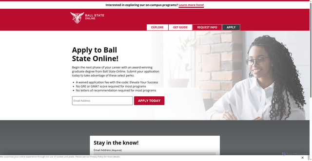 Security scan screenshot of https://online.bsu.edu
