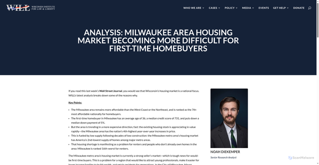 Security scan screenshot of https://will-law.org/milwaukee-area-housing-market-becoming-more-difficult-for-first-time-homebuyers/