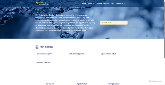 Security scan screenshot of https://acsd-az.gov/