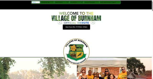 Security scan screenshot of https://www.burnham-il.gov/