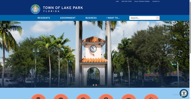 Security scan screenshot of https://www.lakeparkflorida.gov/