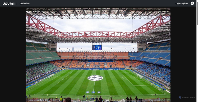 Security scan screenshot of https://www.journii.com/destination/europe/it/lombardy/milano/san-siro-stadium_125154