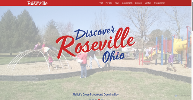 Security scan screenshot of https://www.rosevilleoh.gov/