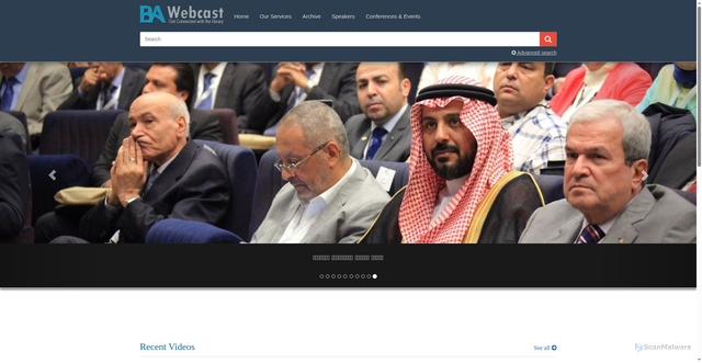 Security scan screenshot of https://webcast.bibalex.org