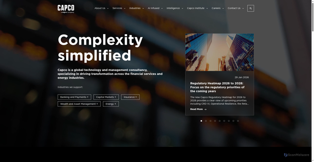 Security scan screenshot of https://capco.com
